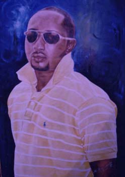 portrait painting artwork of a guy oilcolor on canvas by artistchembx
